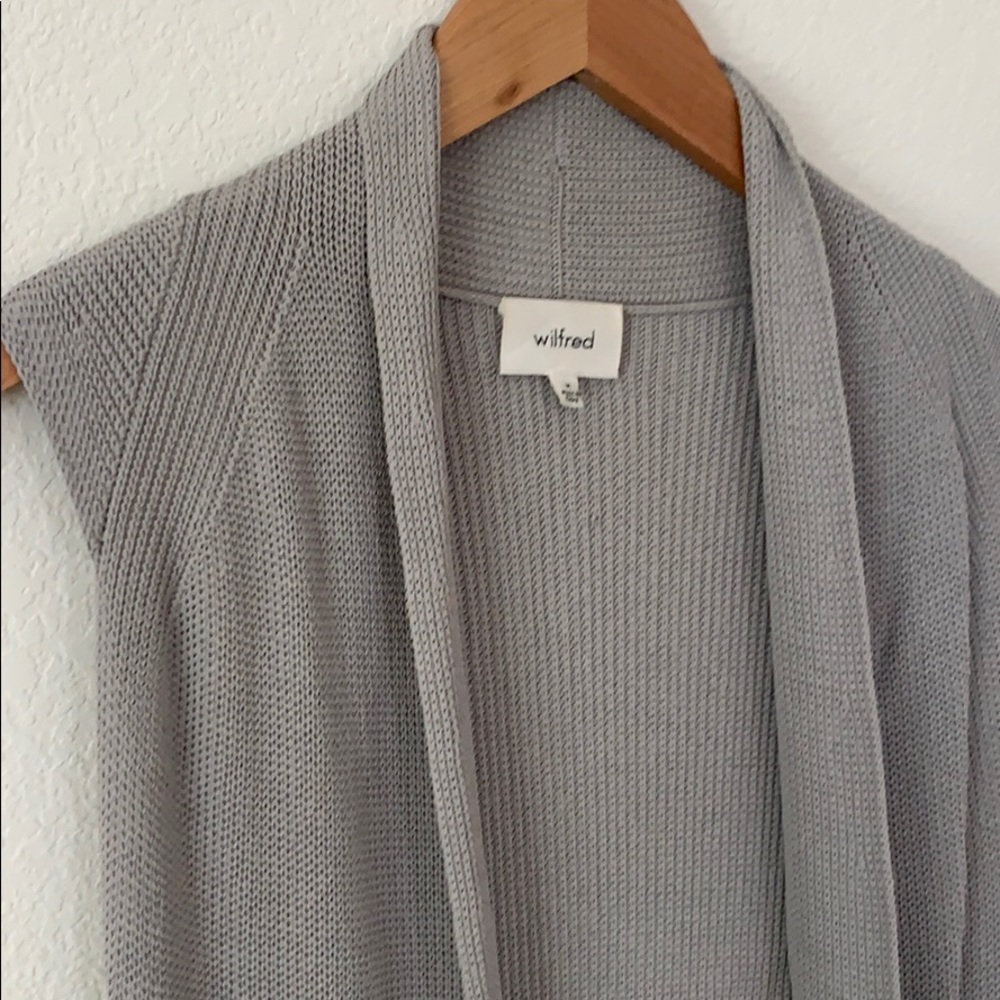 ARITZIA Wilfred Drapey Knit Long Vest